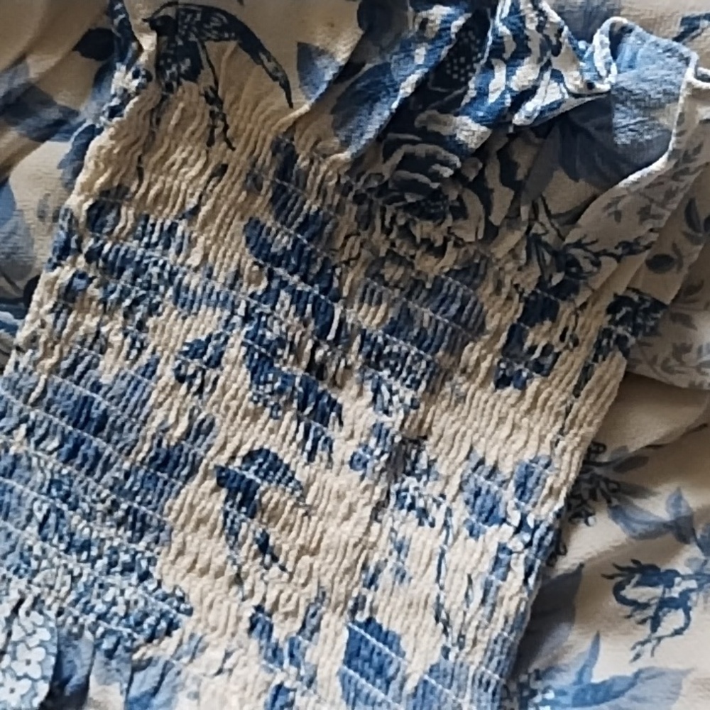REFORMATION Carolena Dress Pompadour Print 10 - Picture 10 of 10